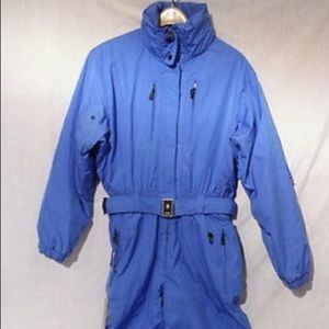 Bogner Blue & Black "valdez" One Piece Snow/ski